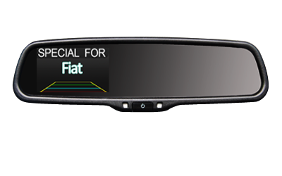 3,5 polegadas monitor espelho retrovisor para Fiat, AK-035LA33